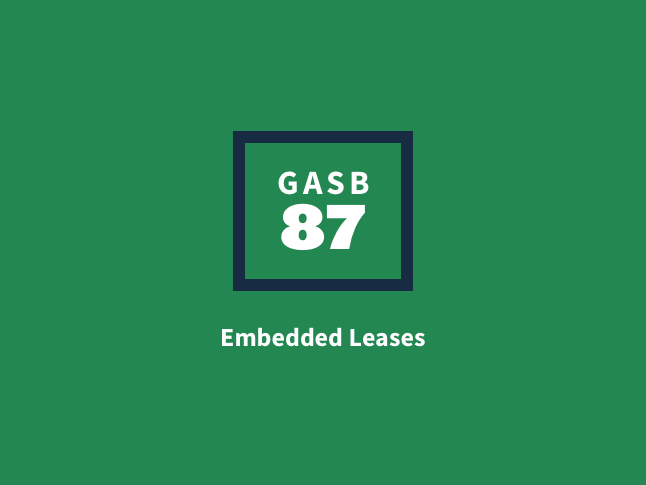 DebtBook Article: What is a GASB 87 Embedded Lease?